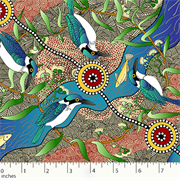 M&S Textiles Australia - Kingfisher Camp by  River Ecru